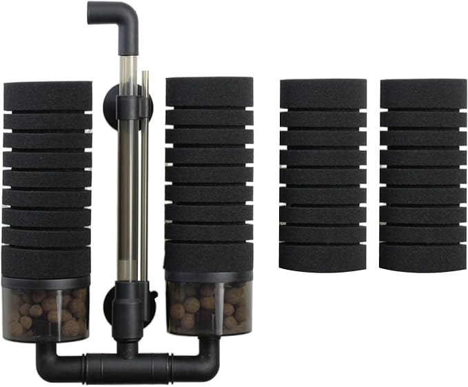 AQUANEAT Air Driven Sponge Filter, Quiet Aquarium Filter by Aquaneat
