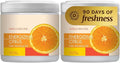 SMELLS BEGONE Air Freshener Odor Absorber Gel - 15 oz, Pack of 2 - Absorbs and Eliminates Odor in Pet Areas, Bathrooms, Cars, & Boats - Made with Essential Oils - Energizing Citrus Scent