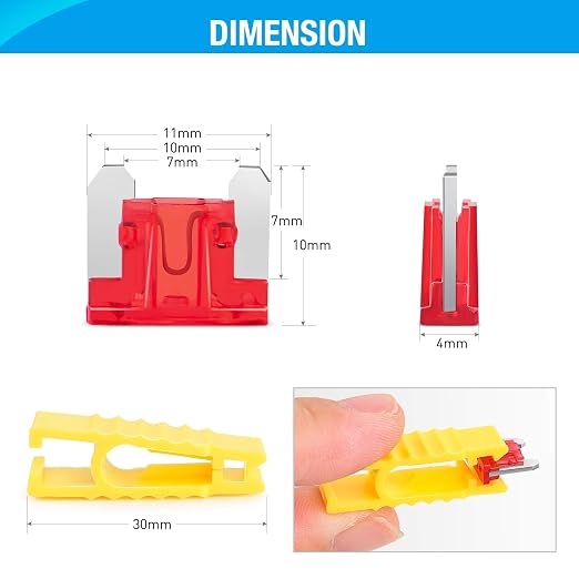 Nilight - 50014R 140pcs Low Profile Mini Blade Fuse Assortment, 2A 3A 5A 7.5A - Image 2