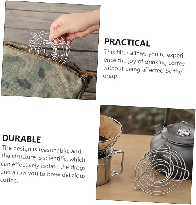 POPETPOP 1Pc Stainless Filter Reusable Drip - Image 8