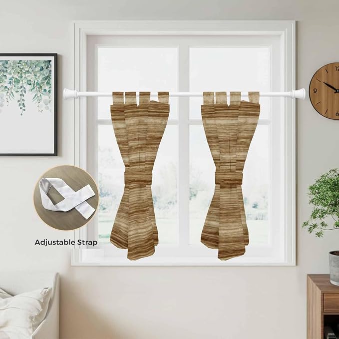 Vintage Western Bedroom Curtains 63 Inch Length, Window Curtains Tab Top - Image 5