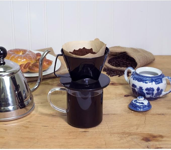 Fino Pour-Over Coffee Brewing Filter Cone, Number 1-Size, Brews 1 to 2-Servings - Image 5