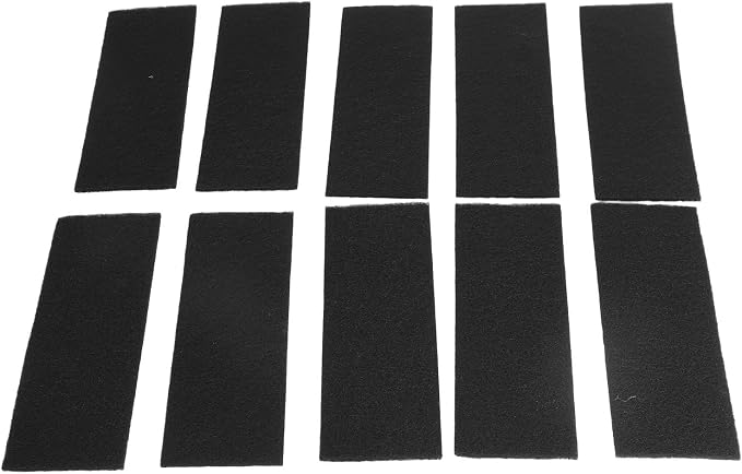 10Pcs Ceiling Fan Blade Filters, Self Adhesive Rectangular Coconut Carbon Air - Image 3