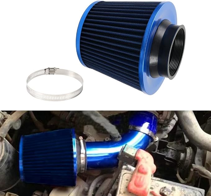 3-inch Cold Air Intake Filter 76mm, High Performance Clamp-On Engine Intake Air - Image 6