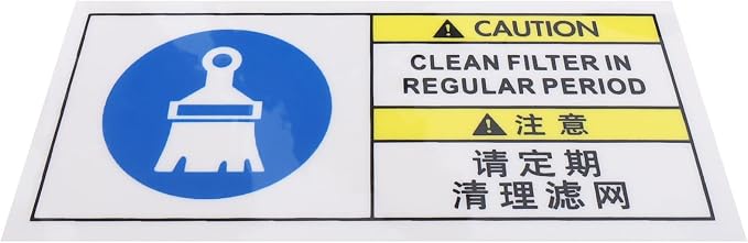 Filter Cleaning Reminder Stickers by JOINPAYA