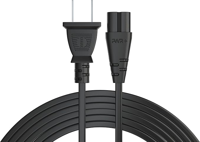 Pwr AC Cable Replacement Power Cord 2 Prong 6 Feet - Image 8