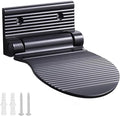 Shower Foot Rest, Shaving & Washing Foot Rest, Heavy Duty Aluminum Alloy Shaving Shelf Fold-Up for Shaving Legs (Black)