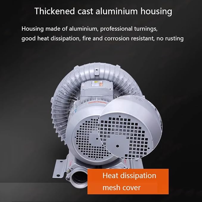 Regenerative Blower air Filter 110V, Single Phase, High-Pressure Vortex Ring - Image 2