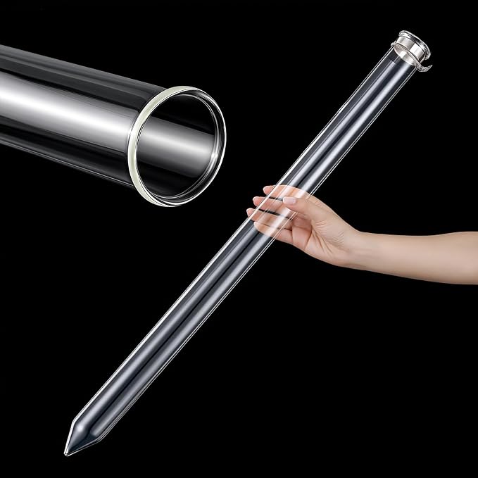 Chunful Glass Extractor Extraction Filter Tube 30" Long 50mm Diameter Thick and by Chunful