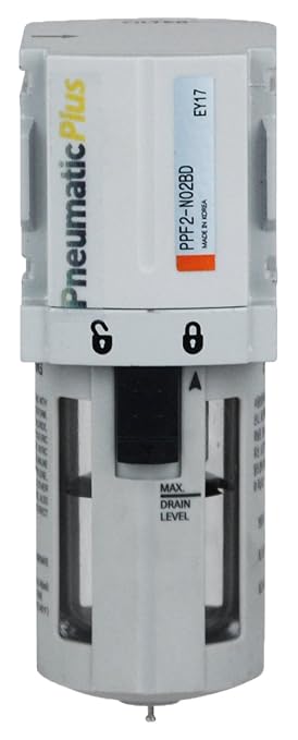 PneumaticPlus PPF2-N02B Miniature Compressed Air Particulate Filter 1/4" NPT - Image 2