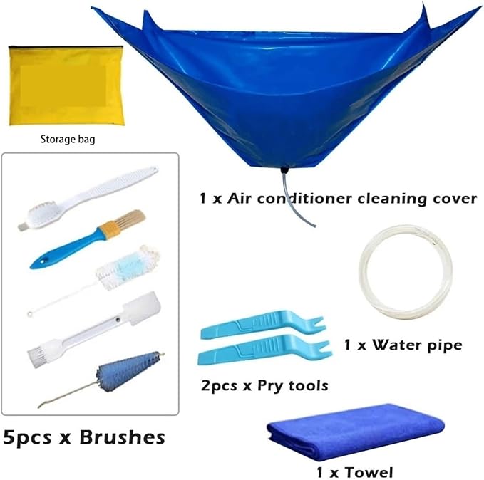 95 / 130cm Air Conditioning Cleaning Cover Water Bag Kit Cleaner Waterproof Rain - Image 2