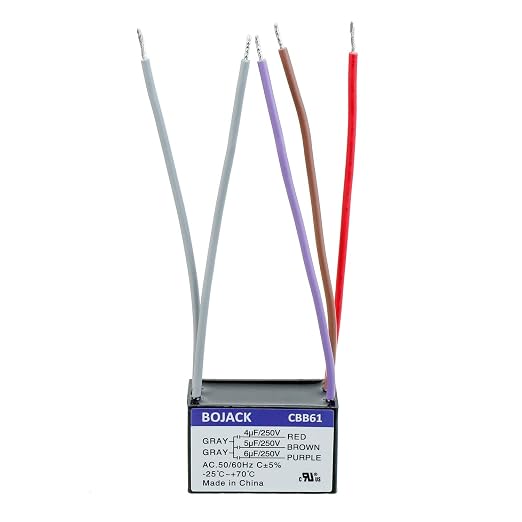BOJACK CBB61 4uF+5uF+6uF 250V AC Ceiling Fan Starting Capacitor - Image 2