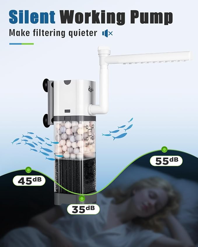 AQQA Aquarium Filter, Power Fish Tank Filter - Image 6