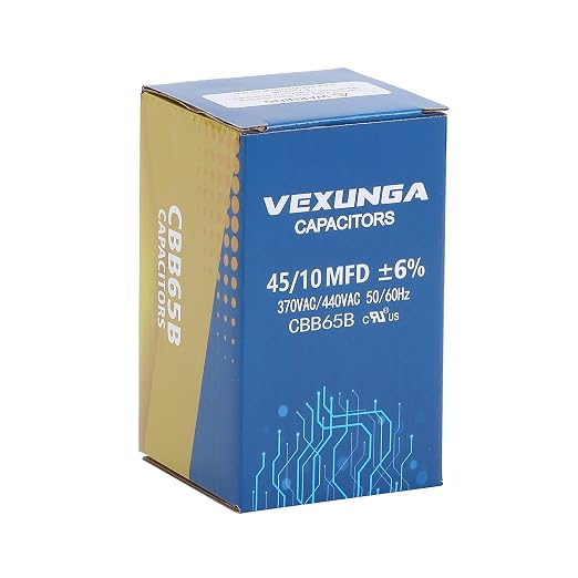 VEXUNGA 45/10 uF 45+10 MFD 370VAC or 440VAC Dual Run Start Round A/C Capacitor - Image 5