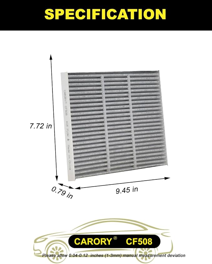 CARORY Cabin Air Filter w/Activated Carbon - Image 2