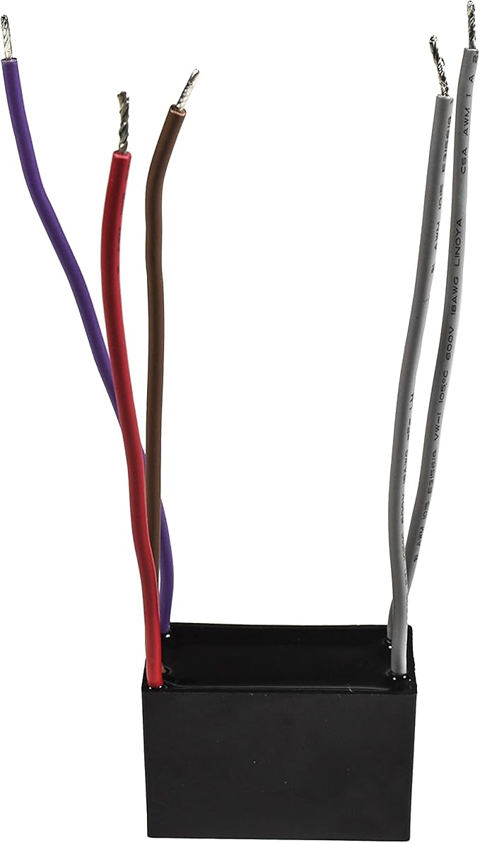 HQRP Capacitor Compatible with Harbor Breeze Ceiling Fan 4.7uf+6uf+6uf 5-Wire - Image 3