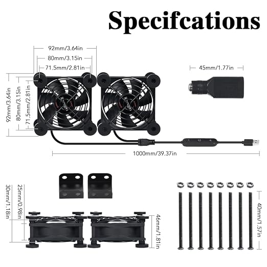Dual 80mm Cooling Fan - Image 4