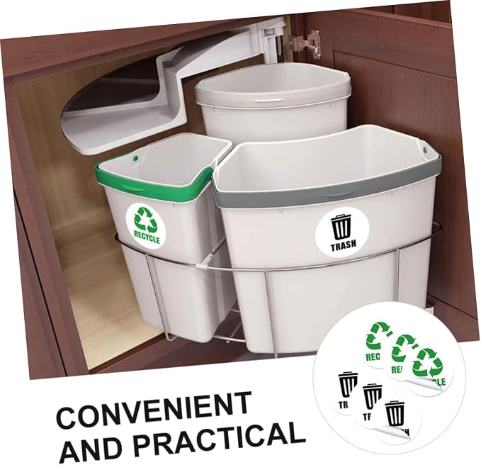 Bin Labels of Garbage Can Decals Material Reminding Stickers - Image 4