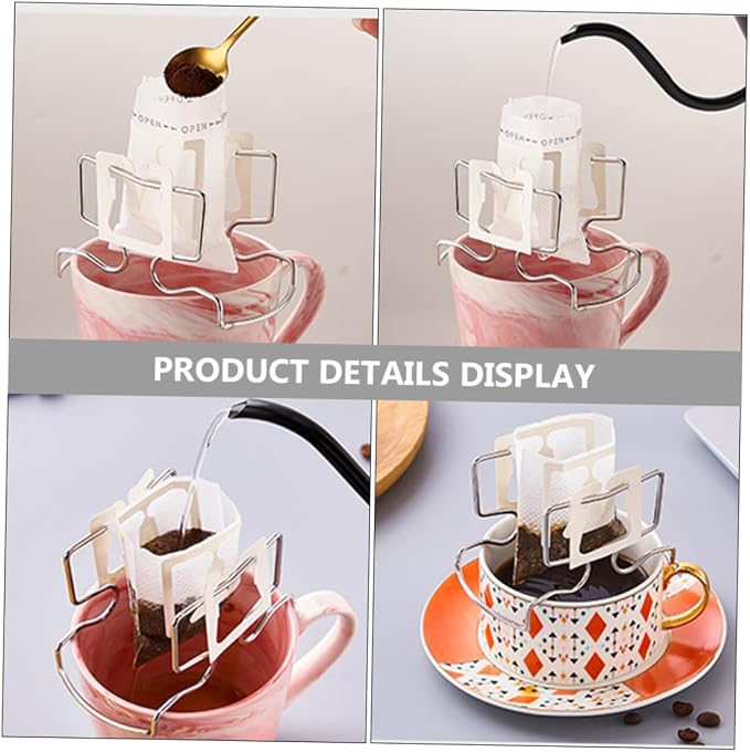 Coffee Cup Filter Rack Portable Stainless Steel Dripper Stand - Image 9