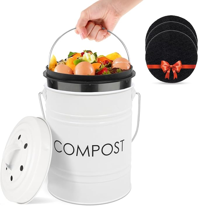 Vipush Compost Bin Kitchen Countertop Compost Bin by Vipush