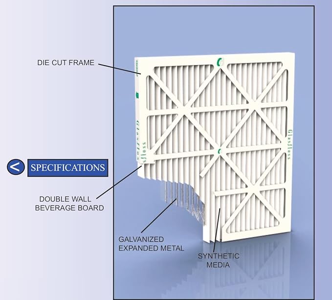 Glasfloss ZL 20x25x2 MERV 13 2" Inch Air Filters - Image 3