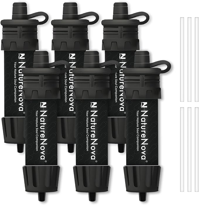 Mini Water Filter NatureNova Portable Emergency Water Filtration System Hiking by NatureNovaProducts