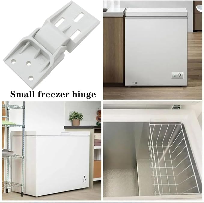 2 PCS Freezer Plastic Hinges, 3 Holes, Compatible - Image 6