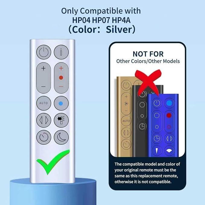 Replacement Remote Control for Dyson HP04 HP07 HP4A Pure Hot + Cool Heater Fan - Image 2