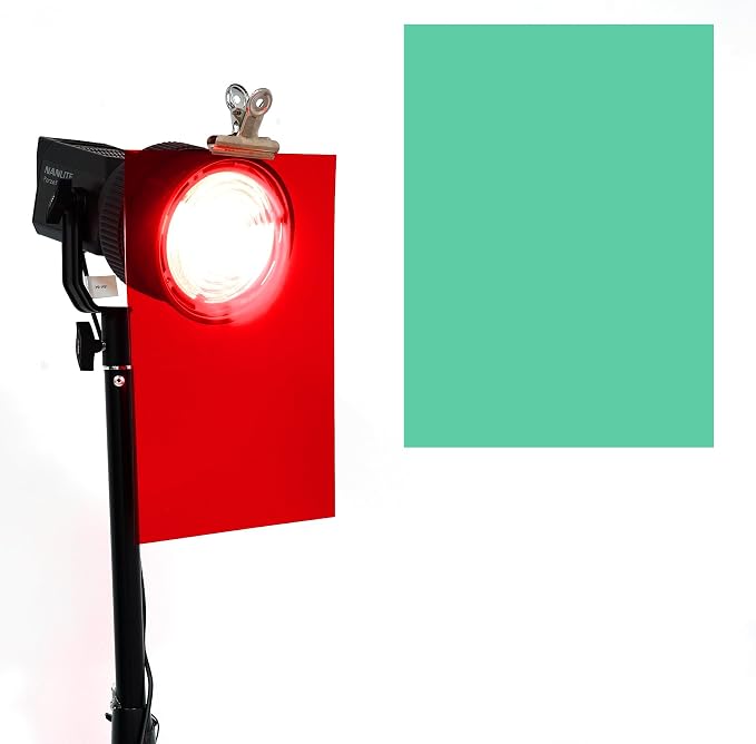 Lystaii 9pcs Christmas Gel Filter Light Color Correction Colored Overlays - Image 4