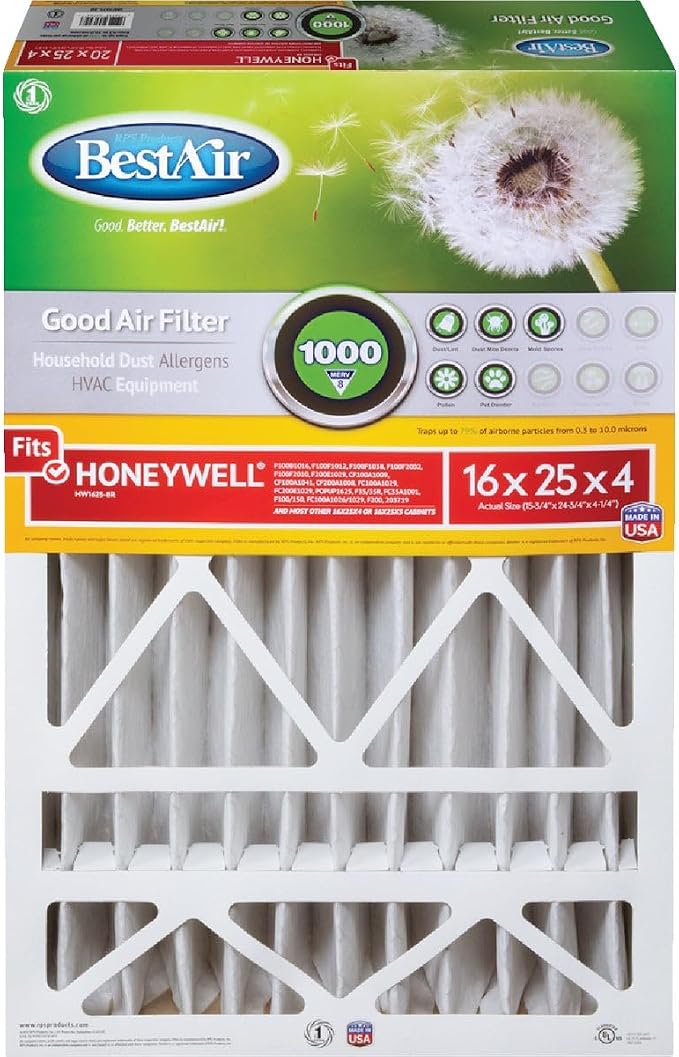 BestAir Air Fltr 16x25x4 Hnywell3 by FreudenbergFiltrationTechnologies