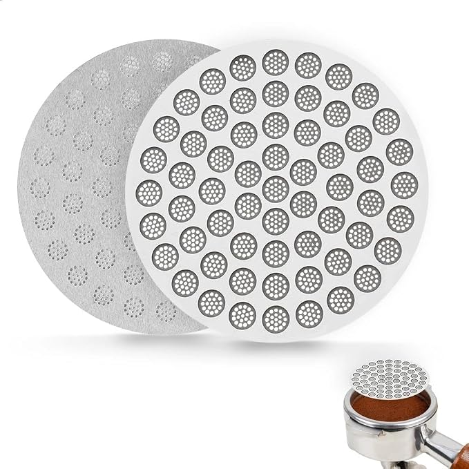 watchget 53mm Espresso Puck Screen Reusable Mesh Coffee Filter 0.8mm Thickness by watchget