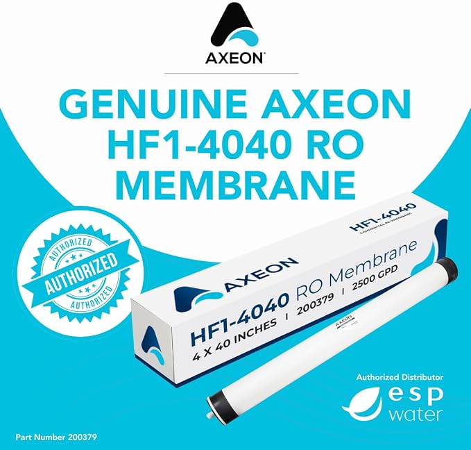 Axeon HF1-4040 2500 GPD RO Membrane Element – 4-inch x 40-inch, Low-Pressure - Image 3
