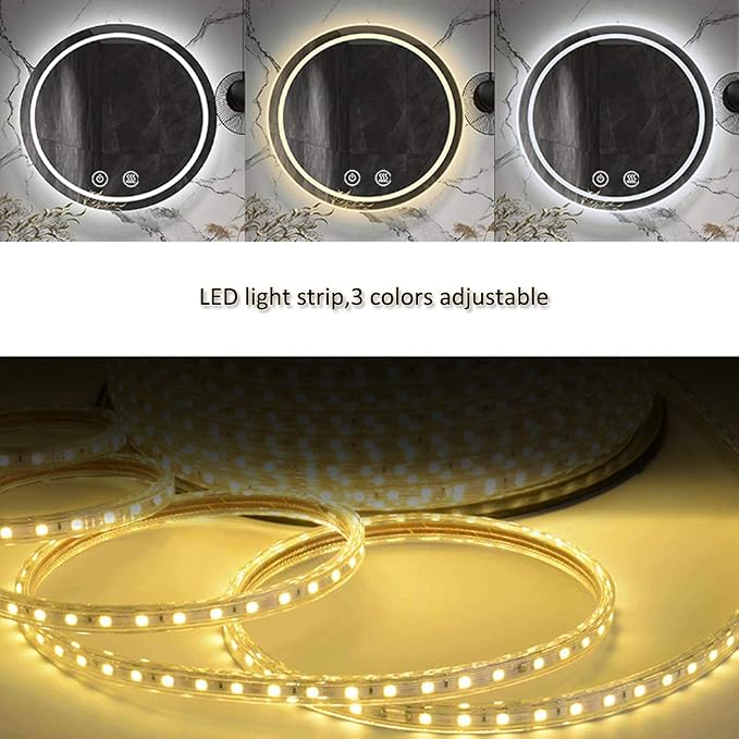 Modern LED Illuminated Bathroom Mirror - Image 3