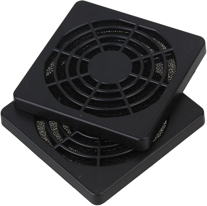 60mm Black Plastic Case Fan Filter Guard Grill or Cover PC Computer Pack of 5 - Image 2