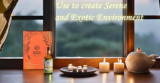 Luxurious YLANG YLANG Essential Oil by Enhanced Essentials|Slow Distilled & Pure| for Home,Diffusers,Skin Care,Aromatherapy,Bath, Massage,Perfume,Gifting,Soap and Candle Making|3.38 Fl Oz (100 ml)