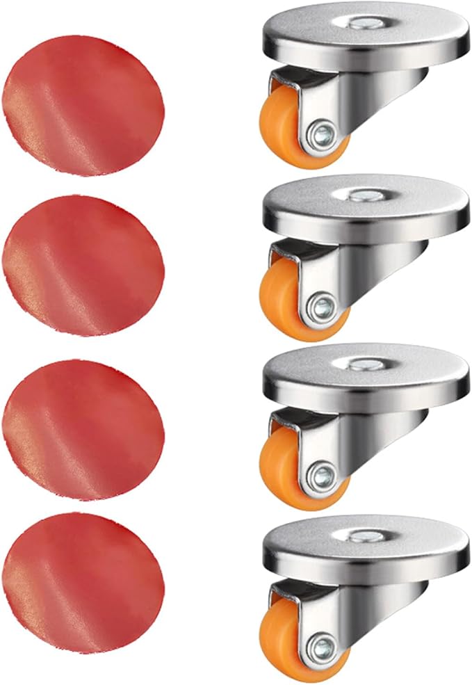 4Pieces Furniture Casters with Stick Adhesive Small Appliance Rollers Home - Image 6