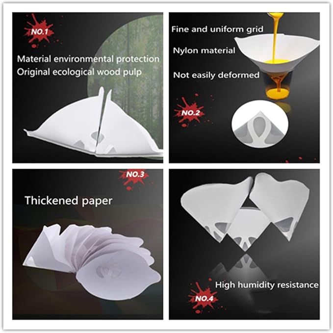 100PCS of Paper Paint Strainers - Image 4