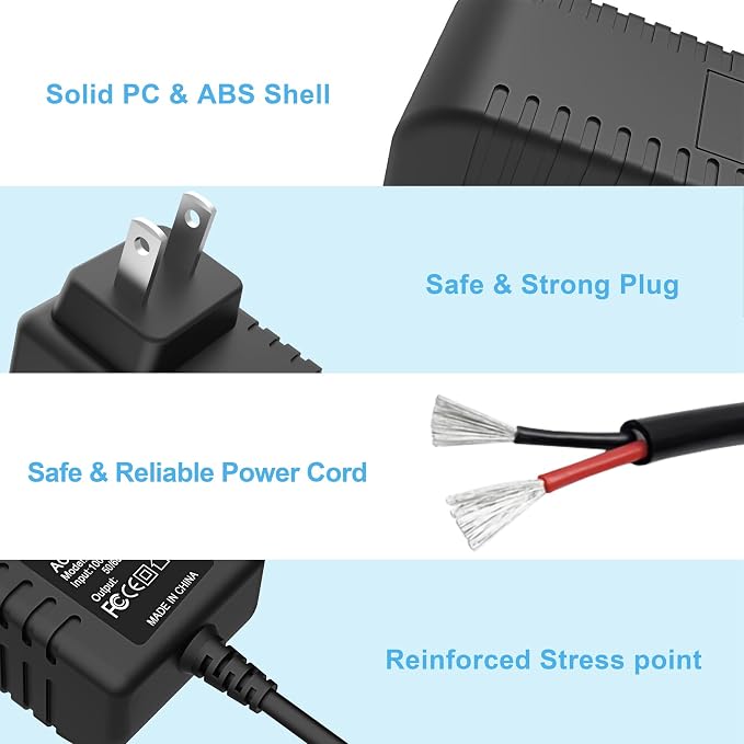 12V AC Adapter Compatible with Partu hepa air Purifier, Taotronics TT-AP001 - Image 5