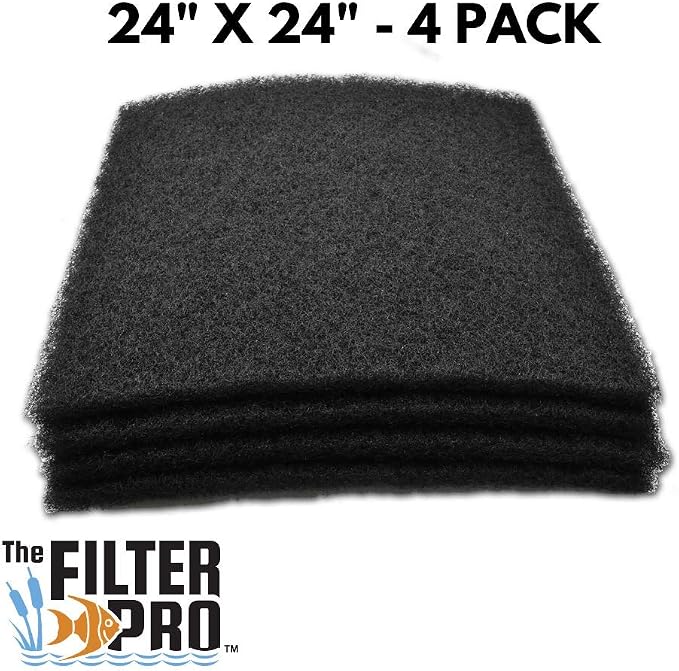 Black Coarse Filter Media, 1.25" Thick, 4 Pack, Ponds or Water Gardens - Image 2