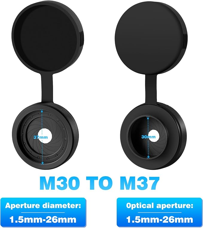 Adjustable Iris Aperture Diaphragm Filter Pack M30 to M37 Iris Aperture - Image 2