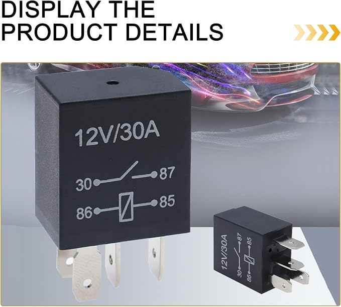 4 PCS Automotive 4-pin Waterproof Switch Starter Relay, Oil Pump Air - Image 7