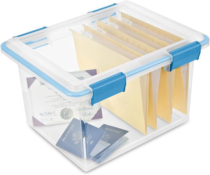 Sterilite 4-Pack Gasket Box, Weather-Resistant Storage Bins - Image 9