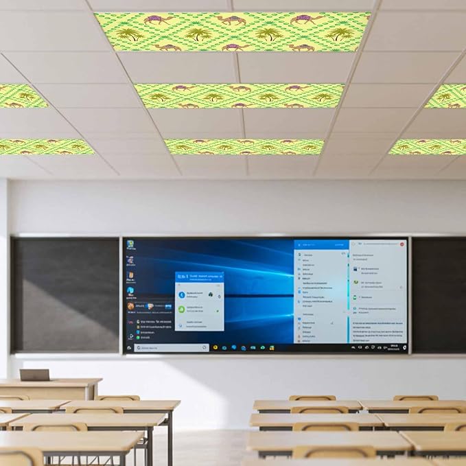 2 Pack Fluorescent Light Cover, Desert Sand Camels Light Covers - Image 4