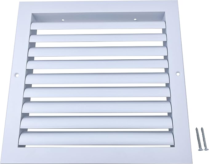 8'' x 8'' White Return Air Vent Cover, Aluminum Return Air Grille HVAC Air - Image 8