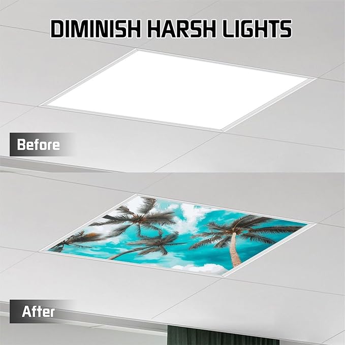 2PCS Fluorescent Light Covers for Classroom Ceiling - Image 6
