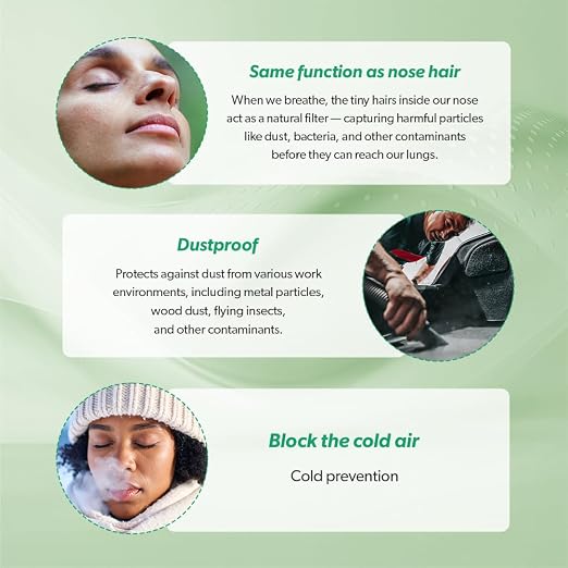 3-Ply Nose Filter Reusable Breathable Nasal Plugs Air Filteration - Image 4