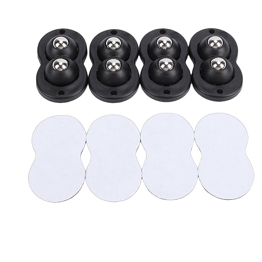 Asixxsix Caster Wheels, 30KG Load Capacity 360° Appliance Rollers Furniture - Image 5