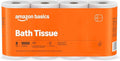 Amazon Basics 1000 Sheet 1-Ply Bath Tissue, 8 Rolls