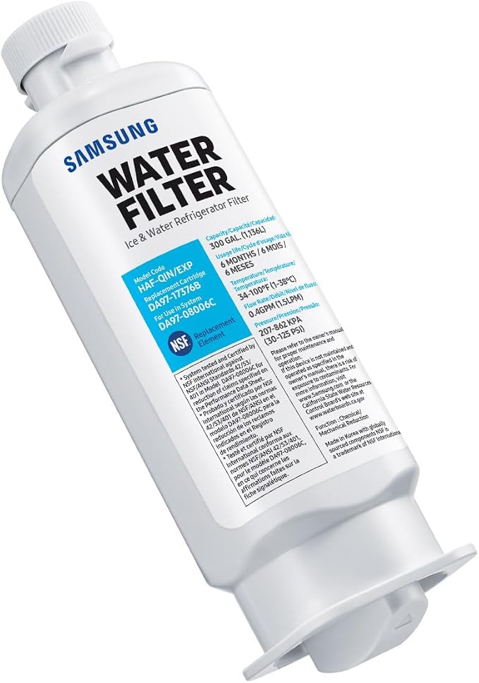 Samsung HAF-QIN/EXP Genuine Refrigerator Water Filter, 6-Month Life, Easy - Image 3
