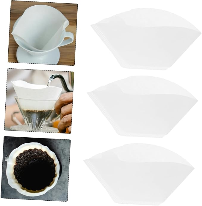 Paper Coffee Filter Cones 100pcs Espresso Filters Unbleached - Image 9